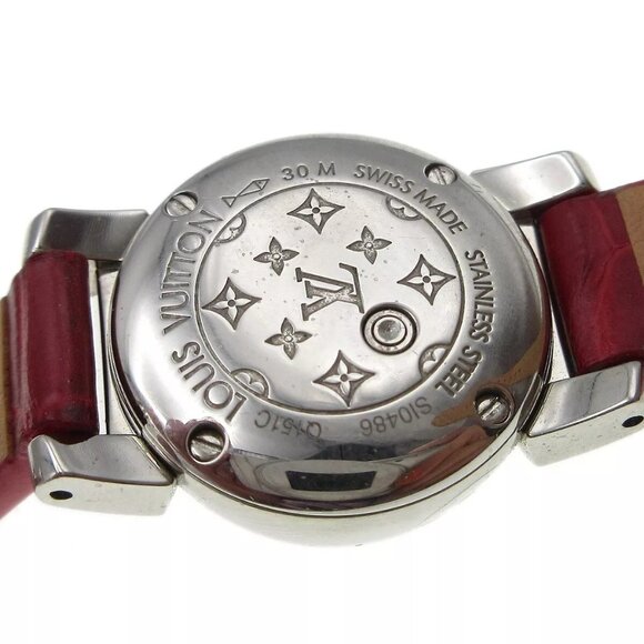 Louis Vuitton Q151C Tambour Bijou Quartz Wristwatch Watch SI0486 77689 - Picture 8 of 9